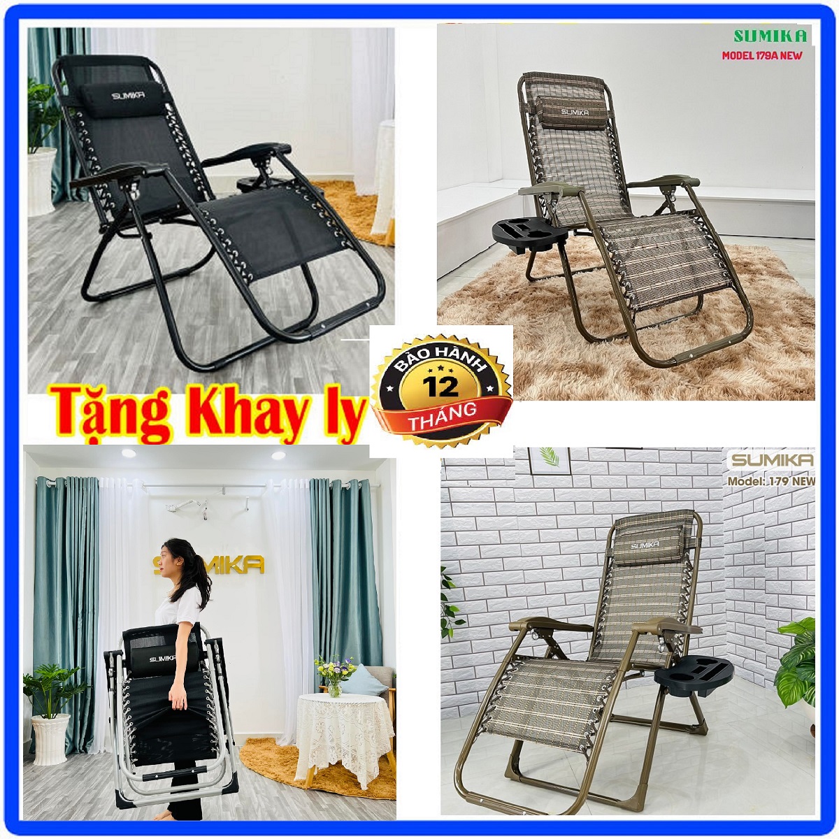 Ghế nghĩ trưa văn phòng, ghế thư giãn sumika 179a - đa năng tiện lợi - màu đen , khóa kim loại bền bỉ, nệm sợi poli cao cấp