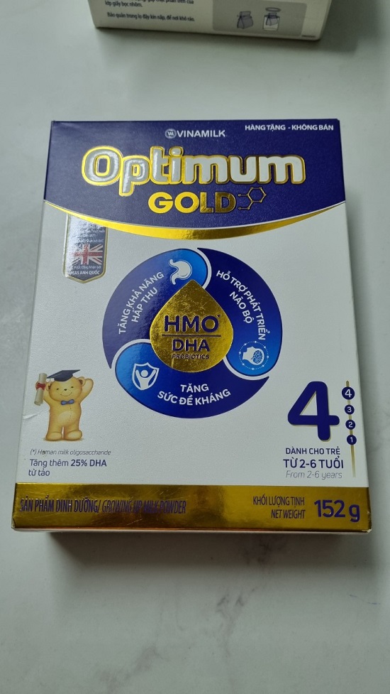 Sữa bột optimum gold 4 hg152g