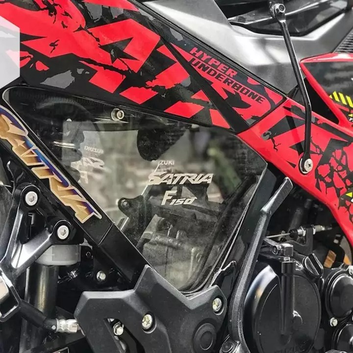 ỐP SƯỜN, CHE SƯỜN, BẢO VỆ SƯỜN MICA TRONG SUỐT CAO CẤP DÀNH CHO XE RAIDER 150, SATRIA FI 150 (giá 1 cặp)