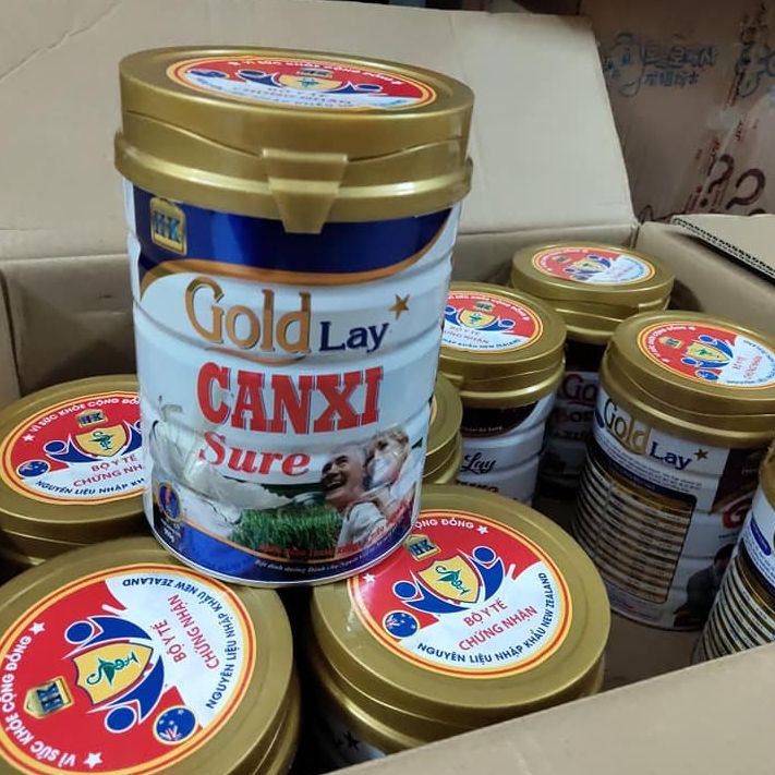 Combo 2 hộp sữa goldlay canxi sure lon 900g