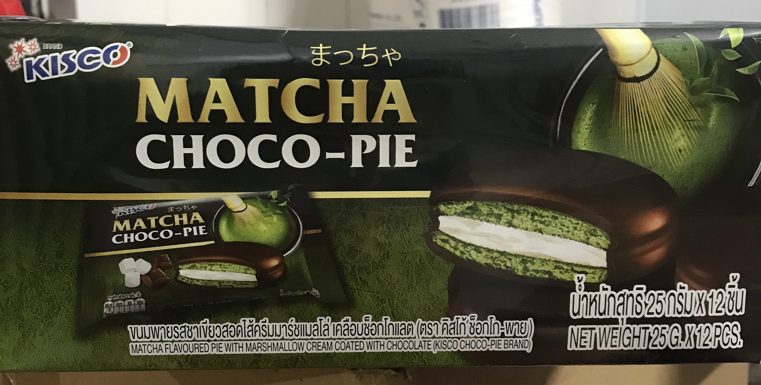 Bánh chocopie trà xanh thái lan