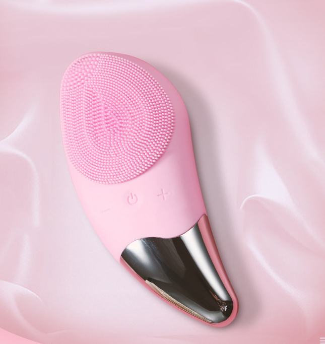 Máy rửa mặt Mini, Máy rửa mặt massage da mặt hiệu quả tẩy tế bào chết đánh bay bụi bẩn