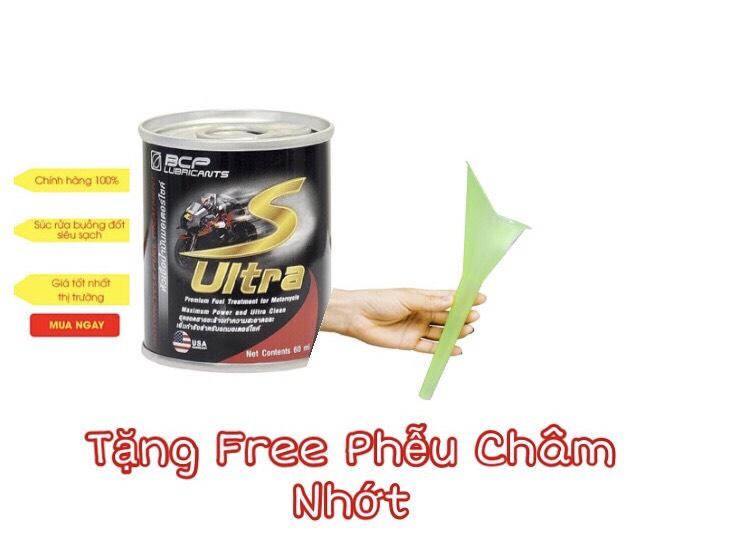 DUNG DỊCH VỆ SINH BÌNH XĂNG KIM PHUN BUỒNG ĐỐT Ô TÔ - XE MÁY S ULTRA MADE IN THAILAND ( TẶNG PHỄU )