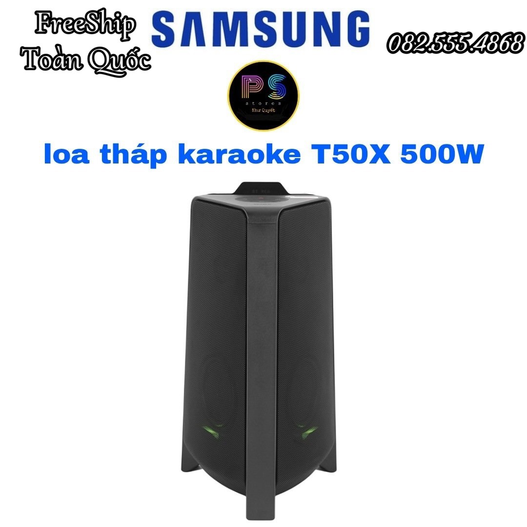 [FREE SHIP TOÀN QUỐC] Loa Tháp karaoke Samsung T50/XV 500W chính hãng kèm 1 mic
