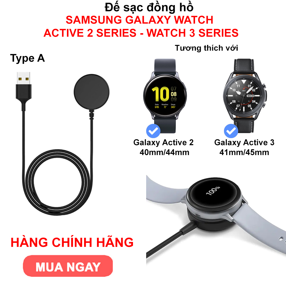 Đế sạc Samsung Galaxy Watch Active 2 - Hàng chính hãng