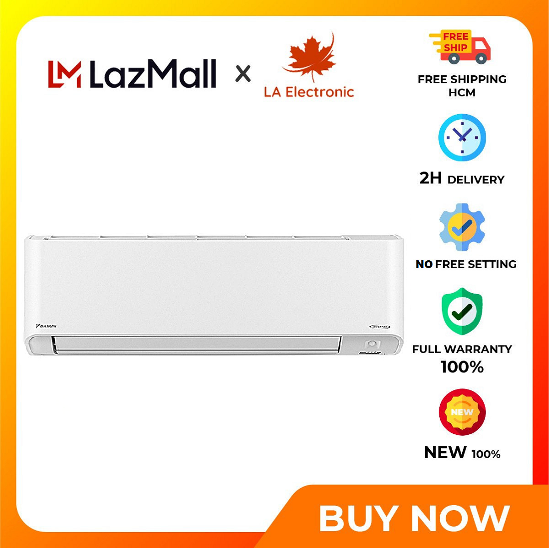 Máy lạnh Daikin Inverter 2 HP FTKZ50VVMV - Miễn phí vận chuyển HCM - Công nghệ lọc khí độc quyền Str