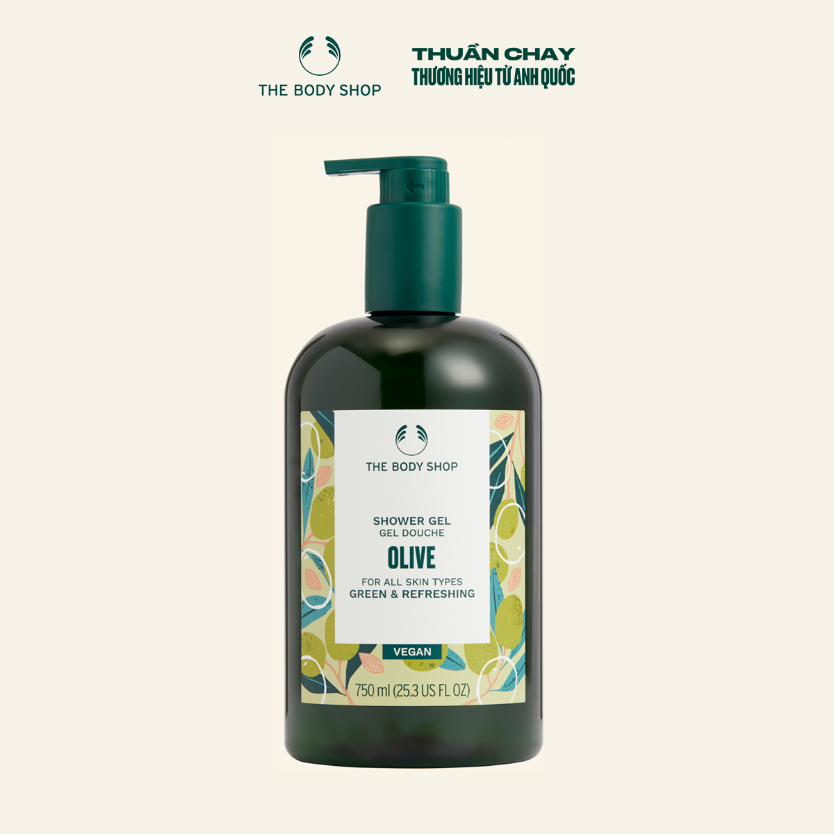 Sữa Tắm Dạng Gel Olive Shower Gel 750ml The Body Shop