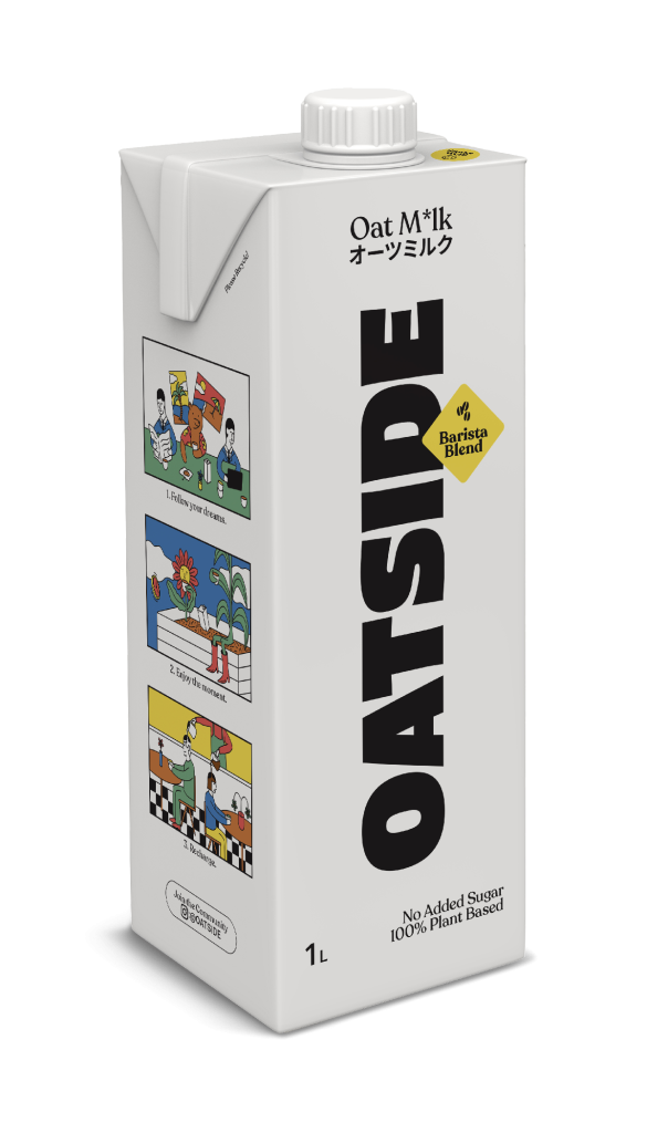 Sữa yến mạch 100% Oatside Barista 1 lít ăn kiêng, ăn chay HSD Tháng 8 2024