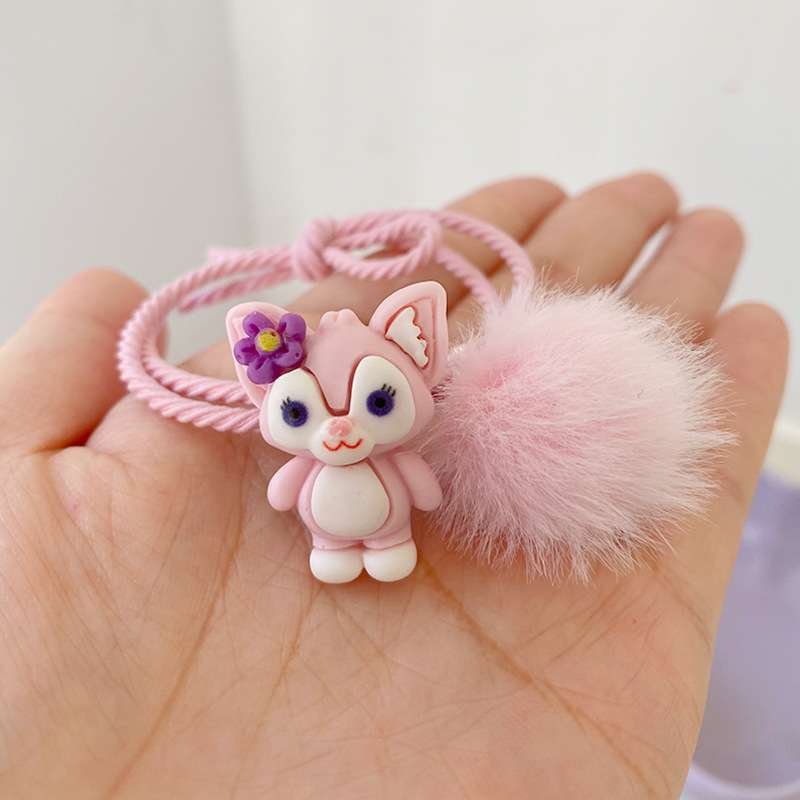 Set 5 Cột Tóc Vải Hình Thỏ. Set dây cột tóc dễ thương, đóng yêu cho bé