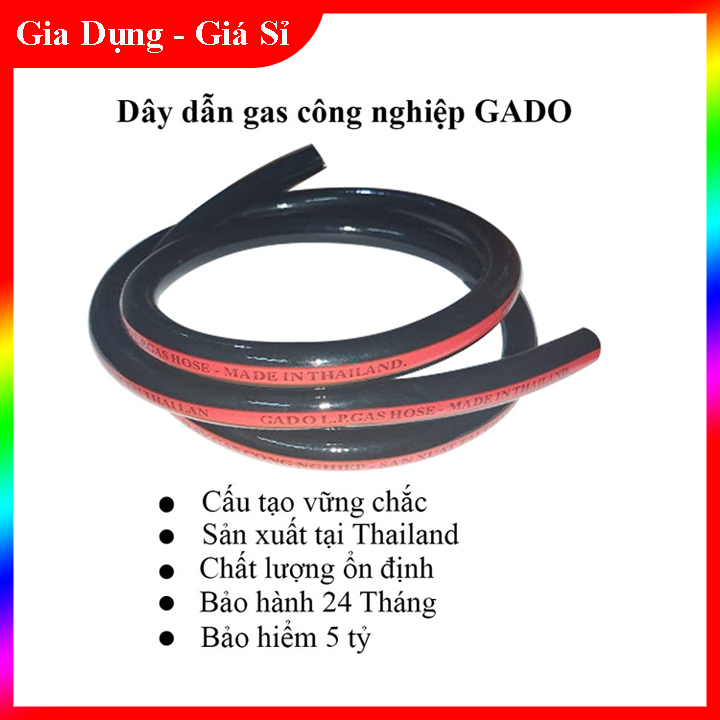 Dây gas công nghiệp khè, dây gas chuyên dụng cho bếp Khè, chịu áp lực mạnh – dài 1.5m, tặng 02 cổ dê