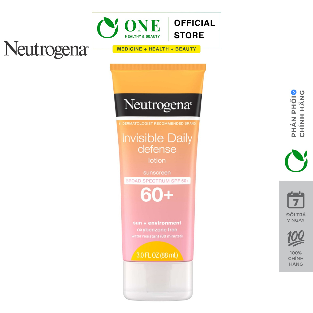 Kem Chống Nắng Neutrogena Invisible Daily Defense Spf 60+ 88ml
