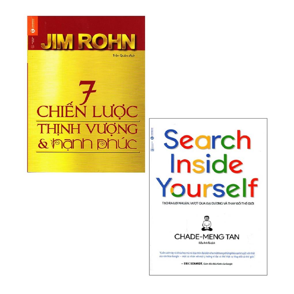 Sách - combo 7 chiến lược thịnh vượng và hạnh phúc + search inside yourself - thái hà