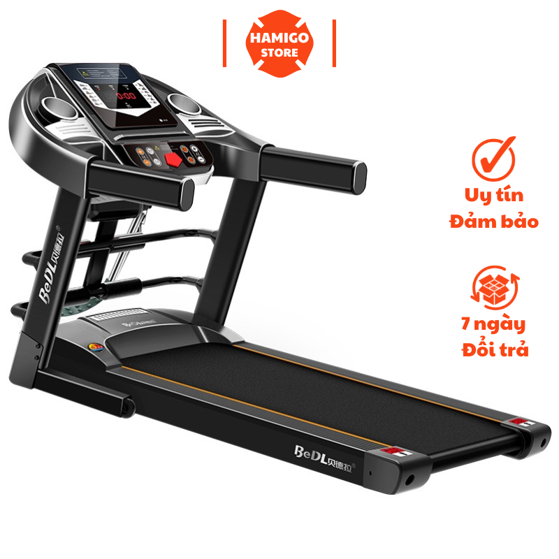 Máy Chạy Bộ Điện đa năng HAMIGO SPORT5 kèm máy đánh mỡ bụng nghe nhạc màn led 12 chương trình chạy bộ tại nhà