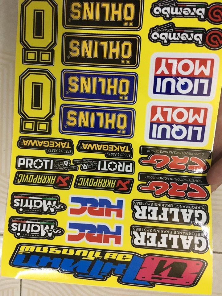 Combo 2 sét tem logo