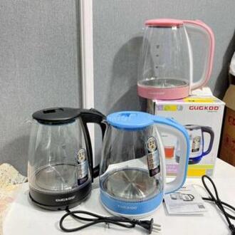 Ấm siêu tốc thủy tinh cao cấp 2l cuckoo - bình đun nước siêu tốc thủy tinh có đèn led - kho gia dụng tuấn tú