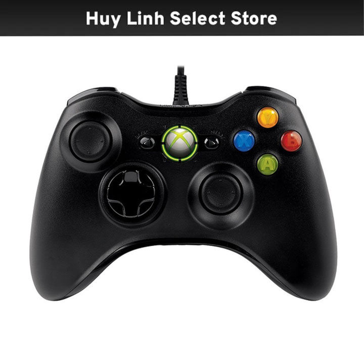 Tay cầm có dây Xbox 360 mẫu giá rẻ - Hỗ trợ chơi trên PC/Smart TV/Android TV Box/ Xbox Console