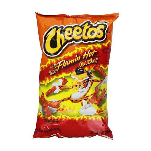 Snack fritolay's cheetos crunchy flamin hot 226.8g- nhập khẩu mỹ