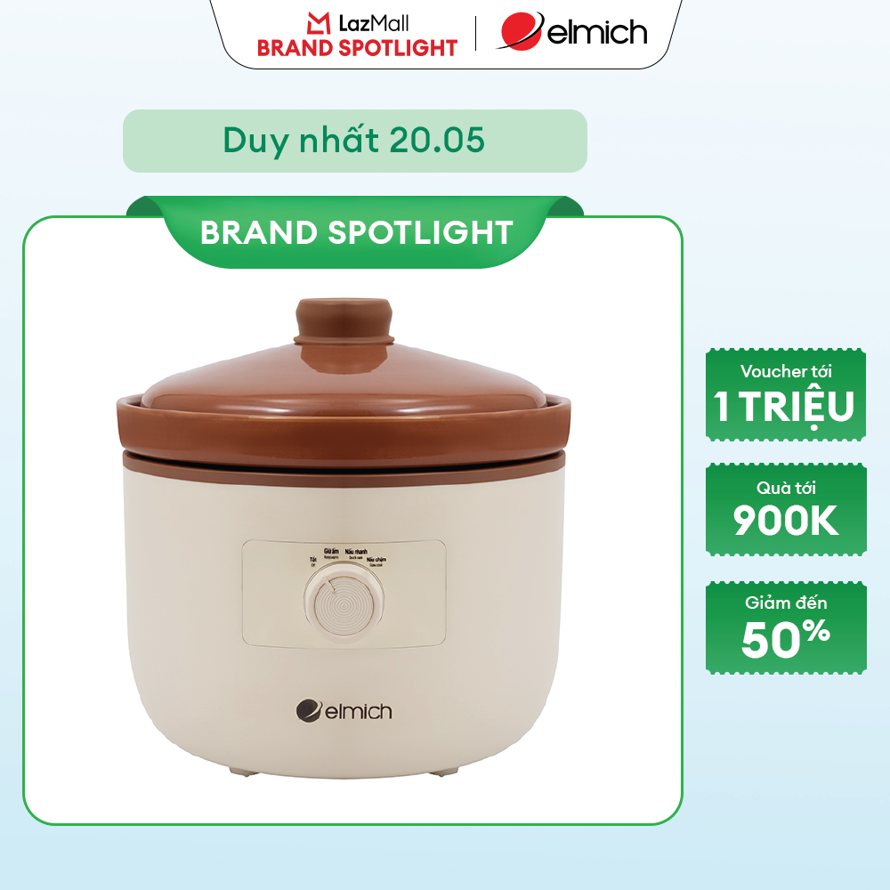 (Chỉ 15-17.07)Nồi nấu chậm Elmich 2.5L SCE0429