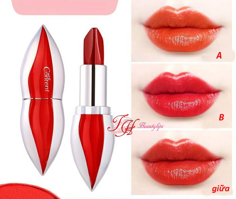 THỎI SON ĐÔI MÔI VỚI 3 MÀU SON THU HÚT