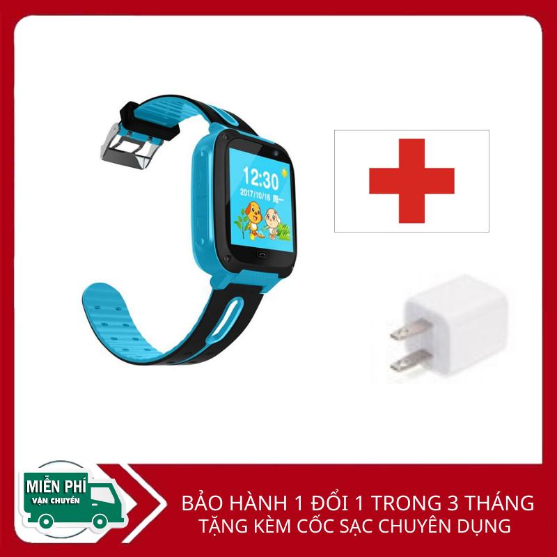 Đồng hồ định vị trẻ em phiên bản tiếng Việt, Đồng hồ định vị có Camera, Đèn pin. Tặng cốc sạc chuyên dụng.