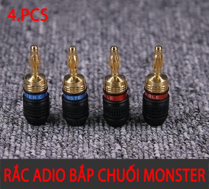Bộ 4 jack bắp chuối cao cấp monster