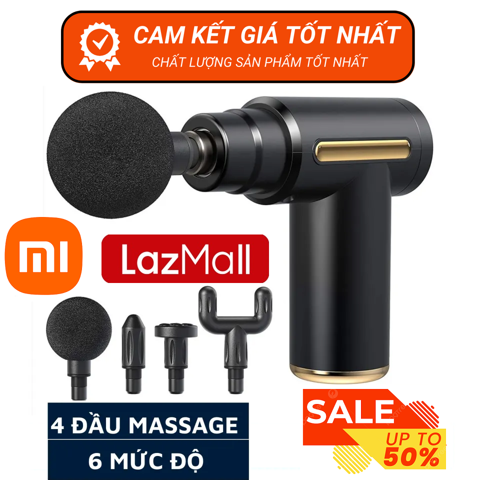  LazMall Flash Sale HCM Máy Massage Cầm Tay Công Nghệ Mới LazMall Sale Chính Hãng Máy Massage Công Nghệ Xiaomi Gun KH-720 Máy Massage Cầm Tay Mini Súng Massage Cầm Tay Mini Toàn Thân 6 Cấp Độ Chuyên Sâu Đa Năng 