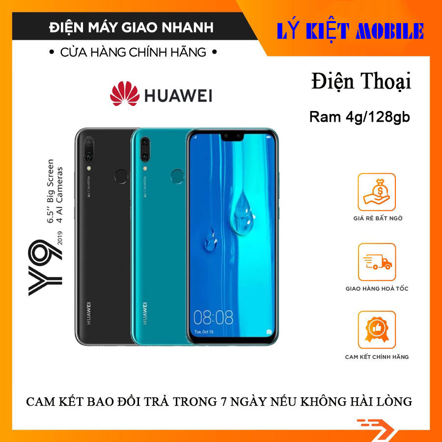 Điện thoại Huawei Y9 2019 Ram 4G/64GB máy chính hãng