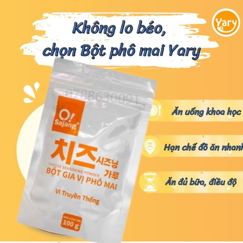 Bột rắc phô mai hàn quốc 100g