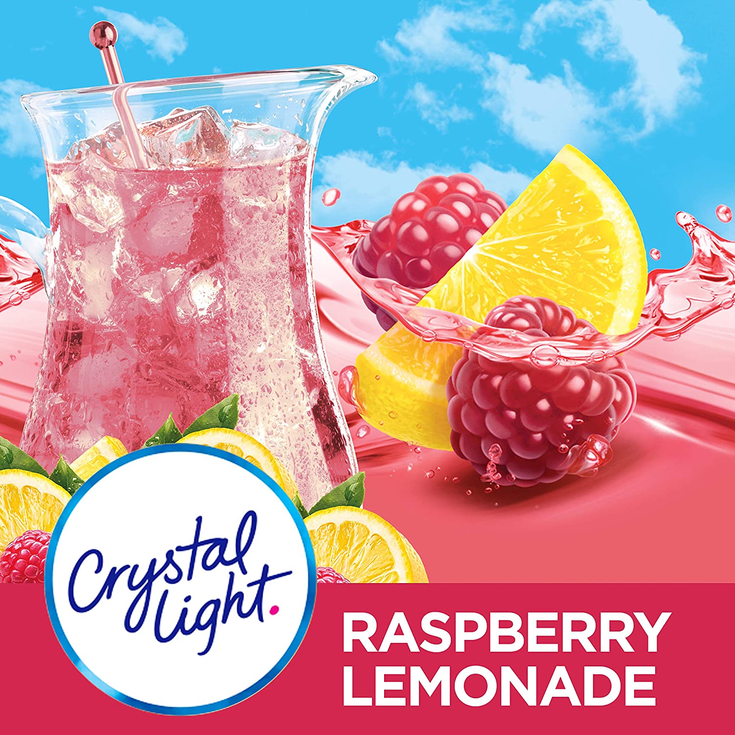 Crystal Light Drink ( Lemonade, Raspberry Lemonade, Wild Strawberry, Cherry Pomegranate ) USA