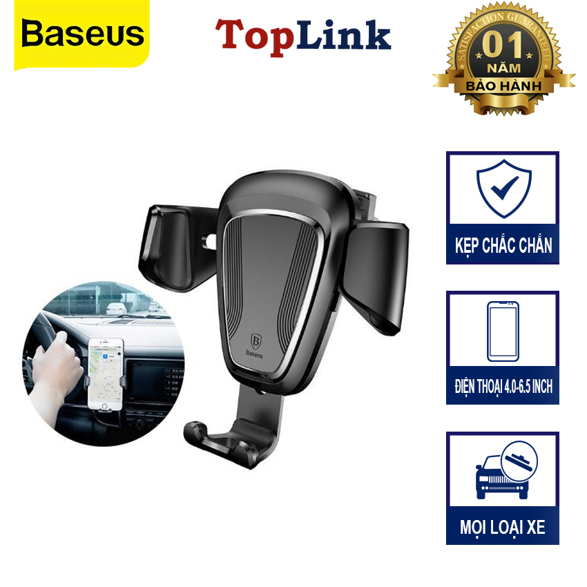 Kẹp điện thoại - giá đỡ điện thoại trên ô tô baseus suyl gravity car mount - phân phối bởi toplink