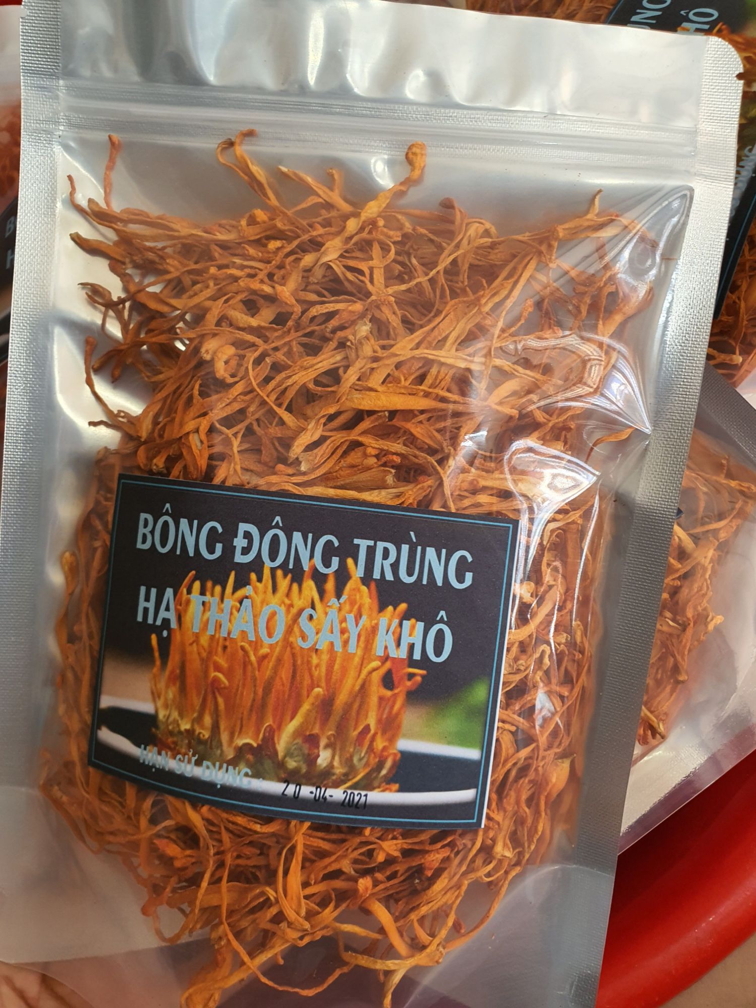 Bông đông trùng hạ thảo Sấy 100g