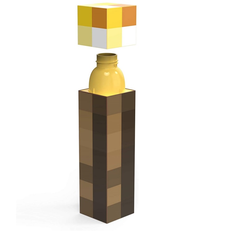Bình Đựng Nước Minecraft Hình Đuốc