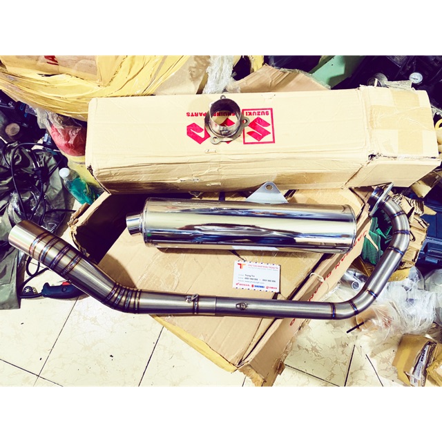 Set pô suzuki 2006 cổ titan gắn raider sonic winer