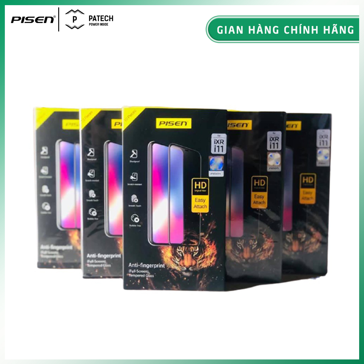 [20H 6/7 - 9.7 Nhập 77LAZSOCIAL80K Voucher giảm 12% đơn từ 250K tối đa 80K]Tấm dán cường lực PISEN TP-TGF14 (Tiger) cho iphone 5 miếng