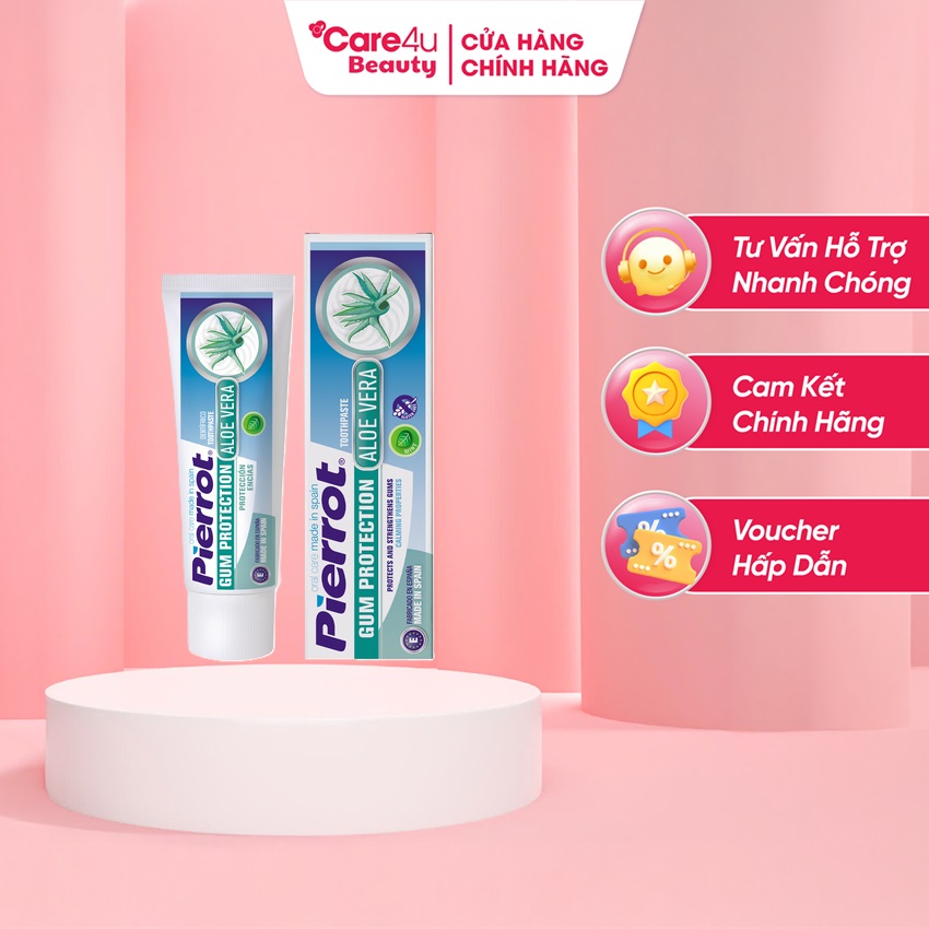 Kem đánh răng bảo vệ nướu chiết xuất lô hội Pierrot Tây ban nha 75ml