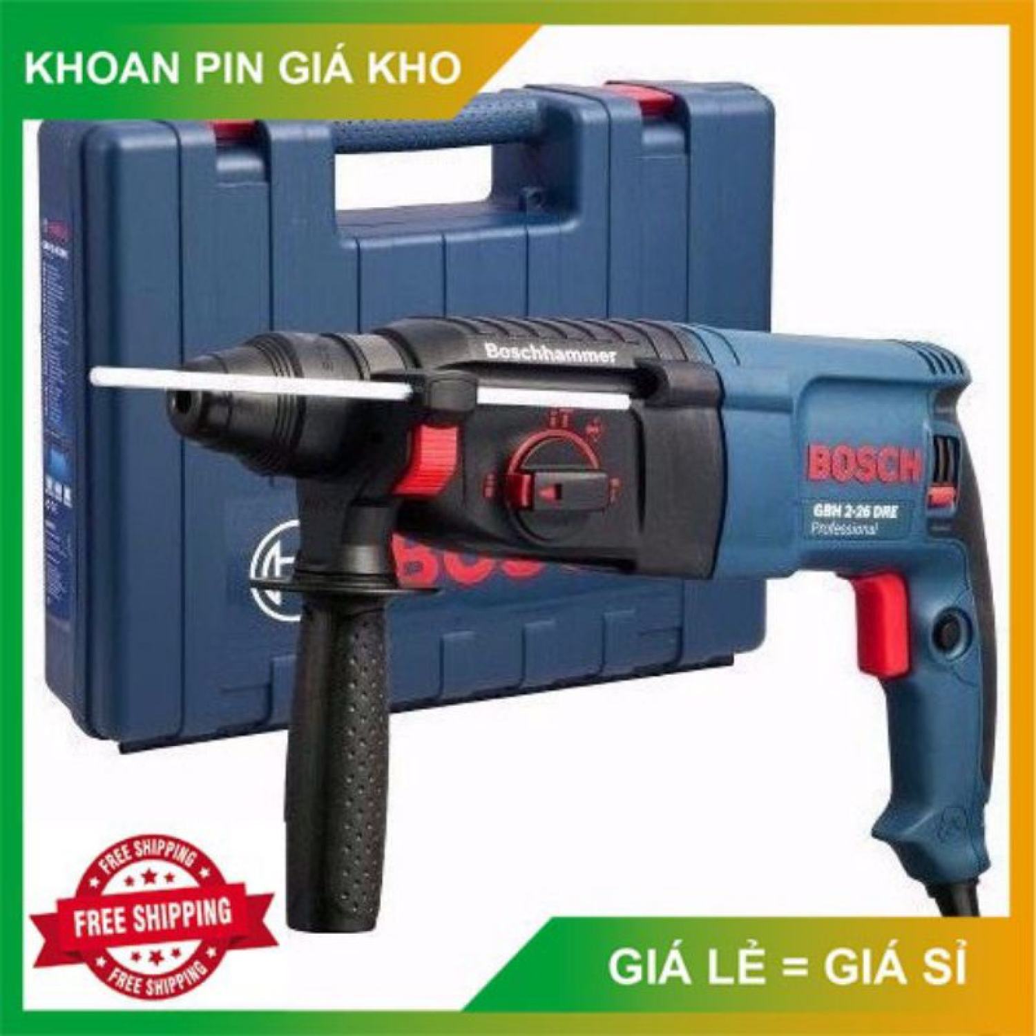 Máy khoan bosh 2-26 dre hộp lớn dùng để khoan bê tông , tường , gỗ , sắt
