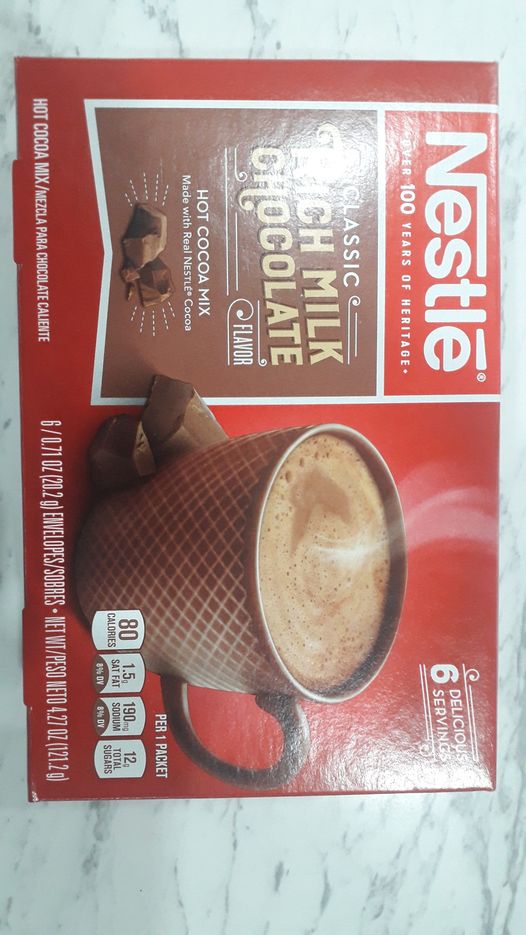 Nestle Rich Milk Chocolate - Bột Cacao Nestle Rich Milk Chocolate Hot Cocoa Mix hộp 121g