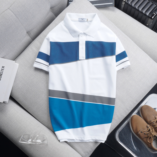 Áo thun nam có cổ áo polo marc color phối màu cực đẹp