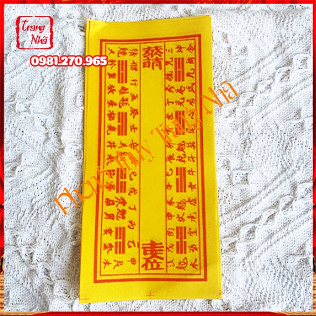 1 tờ di hiệu bát hương chuyên dùng bốc bát hương
