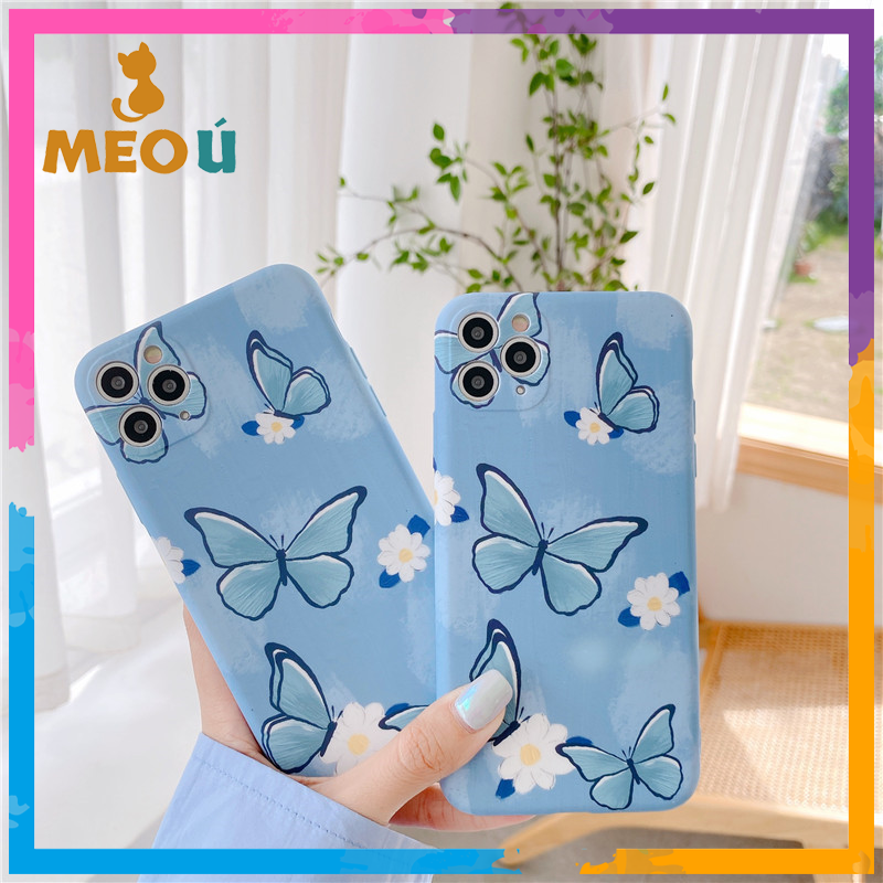Ốp iphone bướm xanh iphone 7/8/7plus/8plus/x/xs max/11/11 pro/11 pro max - ốp iphone
