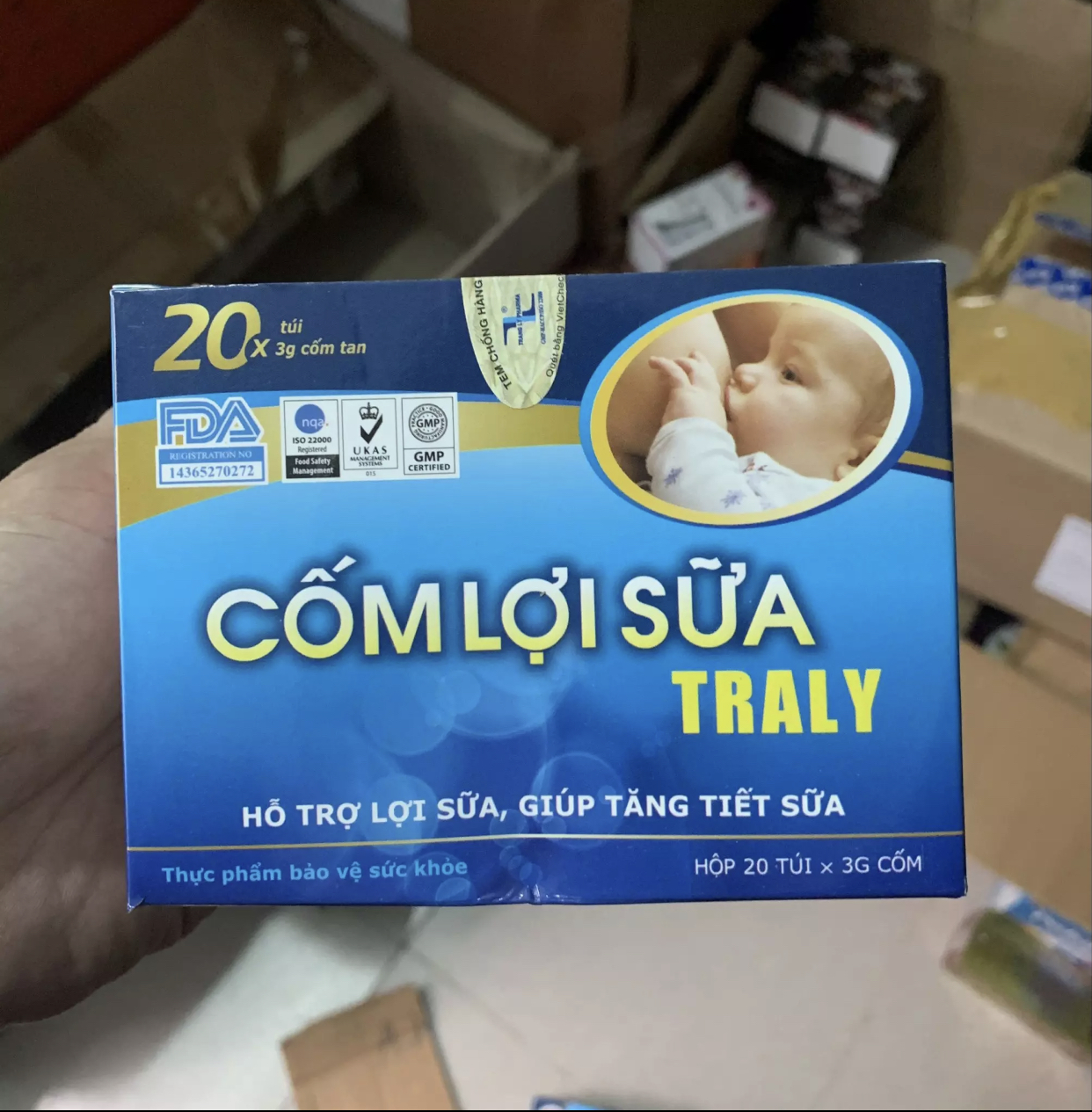Cốm lợi sữa Traly chính hãng