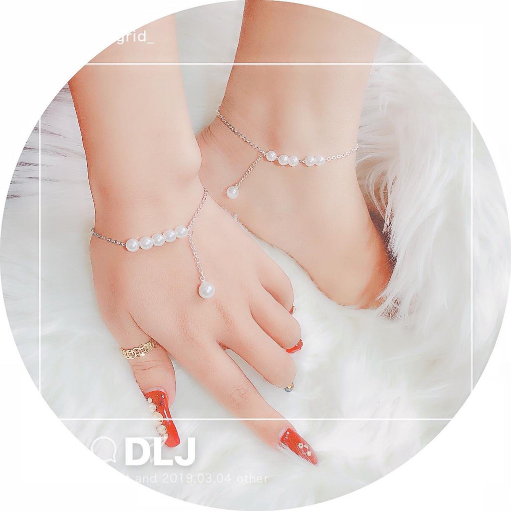 Lắc tay, lắc chân nữ bạc ta chuẩn gắn trai trẻ trung sang trọng- JQN gian hàng chính hãng cam kết bạc chuẩn, chất lượng không lo đen xỉn