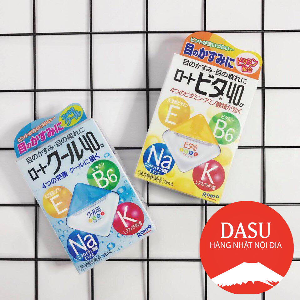 [HCM]THUỐC NHỎ MẮT ROHTO CỦA NHẬT ( LOẠI MÀU XANH- MÁT) - HÀNG NỘI ĐỊA NHẬT nhỏ mắt Rohto bổ sung vitamin B6A và E giúp phòng chống các bệnh về mắt như mỏi mắt  mờ ngứađau mắt đỏ