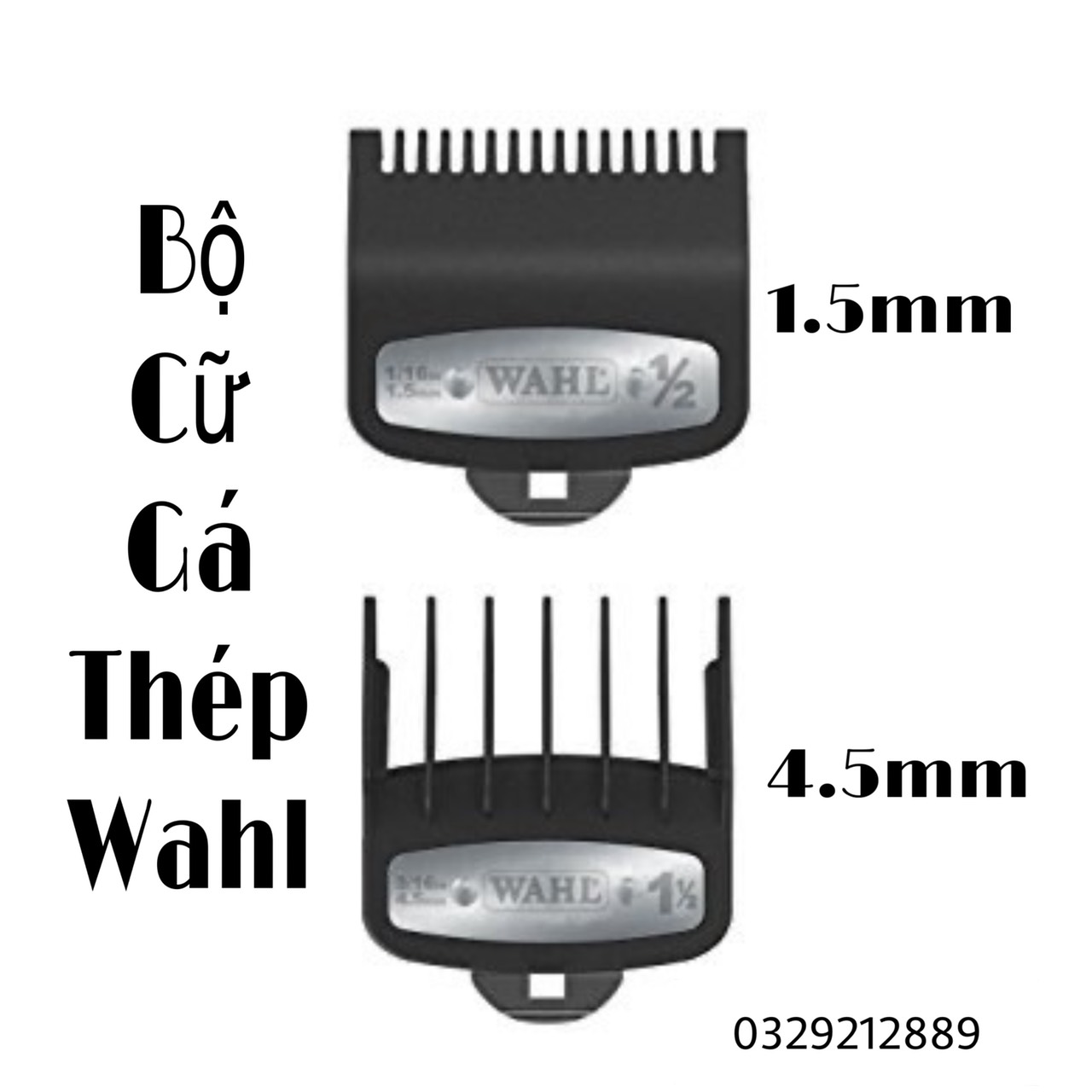cữ gá thép tông đơ wahl 1.5mm-4.5mm-lắp cho các loại tông đơ wahl-dụng cụ làm tóc ptc