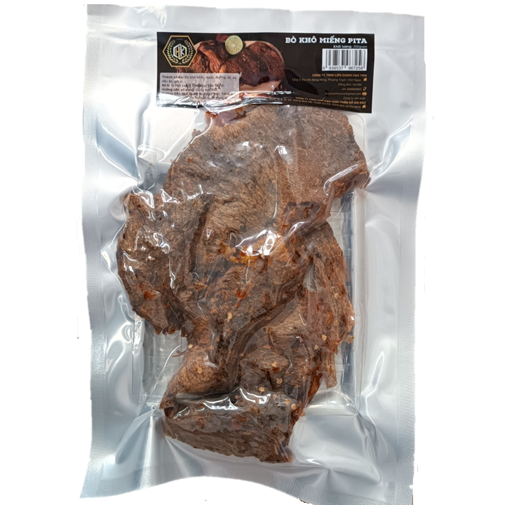 Thịt Bò khô cao cấp/ Bò khô miếng Pita gói 200g