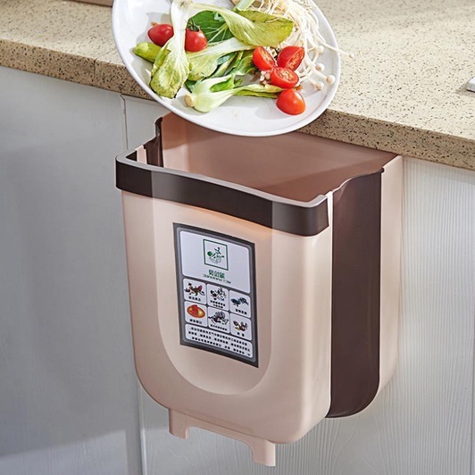 Thùng Rác Gấp Gọn Thông Minh, Thùng Rác Mini Tiện Lợi