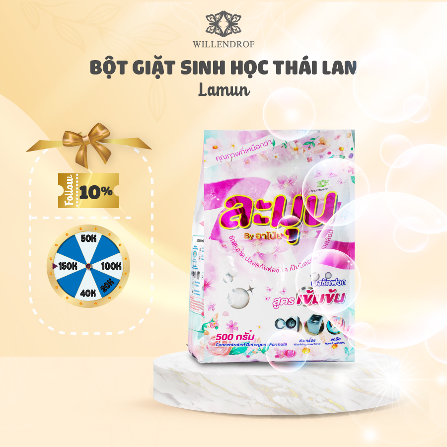 500GR BỘT GIẶT SINH HỌC LAMUN - WILLENDROF