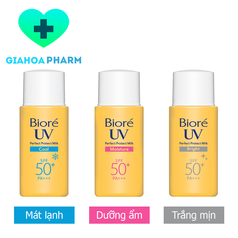 Sữa chống nắng Bioré Biore 25ml giúp bảo vệ da hoàn hảo SPF 50+ PA+++ Mát
