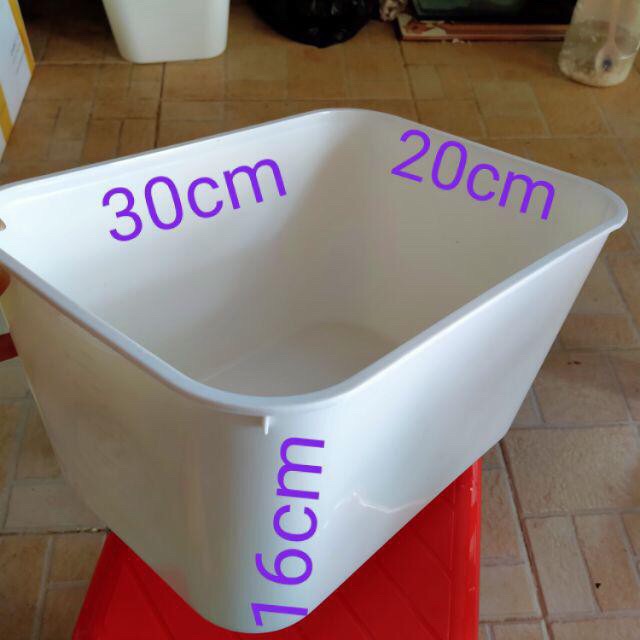 combo 5 cái chậu nhựa 7 lít nuôi cá màu trắng
