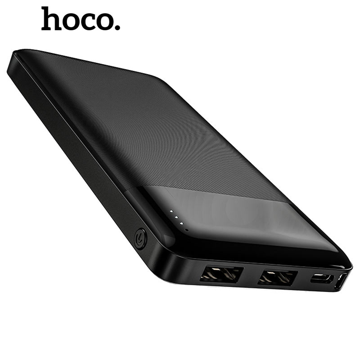 Pin sạc dự phòng 10000mah hoco j72 đèn báo pin, 2 cổng ra, tích điện - chính hãng